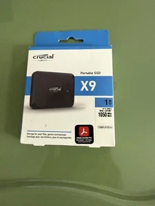 X9 1TB Portable SSD - Up to 1050MB/s Read - PC and Mac, Lightweight and Small. - Picture 1 of 2