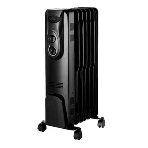 OmniHeat UpTo 1500-Watt Oil-filled Radiant Electric Space Heater with Thermostat - Picture 1 of 7