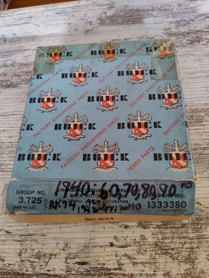 Kit de reparación de carburador GM 1333380 Stromberg AAV-26 para 1940 Buick 60 70 80 90 Foto 1 de 1