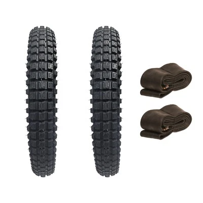 FORTRA PAIR TRAIL REAR FRONT TYRE + TUBES 2.75 - 19 70/100-19 SURRON LIGHT BEE - Image 1 of 3