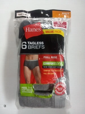 6 Pack Hanes Tagless Boxer Briefs Comfortsoft Size Small / S - Image 1 of 4