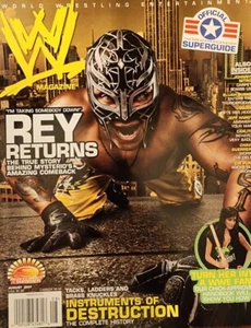 AUGUST 2007 WWE MAGAZINE REY MYSTERIO 619  - Picture 1 of 15