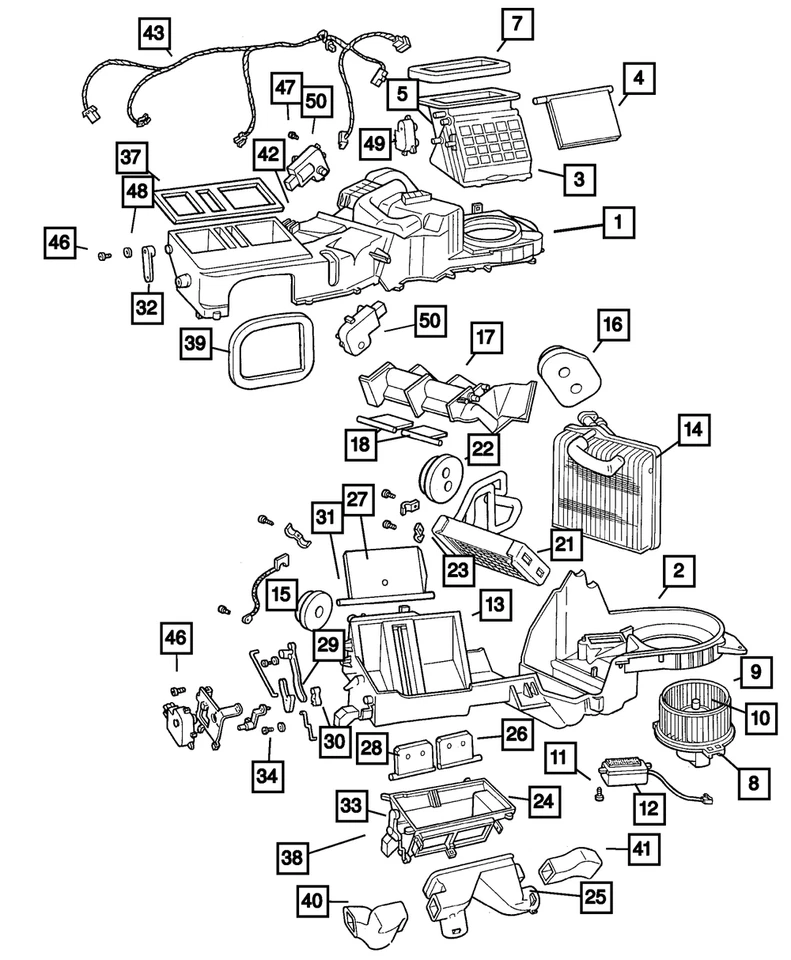 2002-2004 Jeep Grand Cherokee Wiring Harness Genuine Mopar 5102056AA - Image 1 of 1