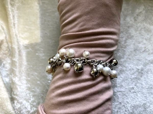 HONORA CULTURED FRESHWATER PEARL CHARM BRACELET, SZ AVERAGE (M4419-24) - Picture 1 of 12