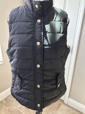 Nuevo con etiquetas Chaleco acolchado Michael Kors para mujer con cuello talla M negro nuevo Foto 1 de 4