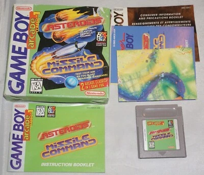 Arcade Classic 1 Asteroids (Nintendo Gameboy Game Boy) Complete in Box CIB - Image 1 of 4