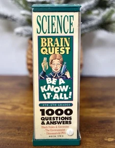 Vintage  Brain Quest 4th-6th Grade Question Answers Challenge Mind Trivia Game - Bild 1 von 2