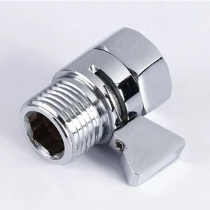 Silver Brass Shut OFF Valve for Bidet Sprayer Effortlessly Control Water Flow - Picture 1 of 10