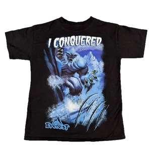 Disneyland Resort Expedition Everest Graphic T Shirt sz YOUTH M MEDIUM Black - Picture 1 of 4