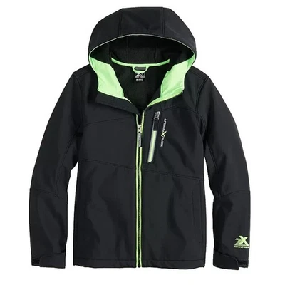 ZeroXposur Boys Warrior Jacket (Size Small/8) Black/Yellow, Long Sleeve Coat - Image 1 of 4