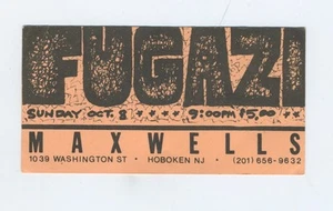 Vintage Fugazi "Maxwells" Hoboken, NJ Ticket - Picture 1 of 1