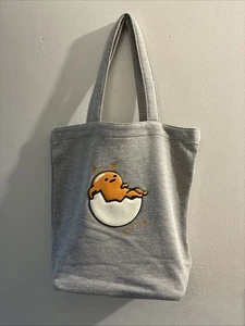 Gudetama Sanrio Cotton Bag Gray - Picture 1 of 9