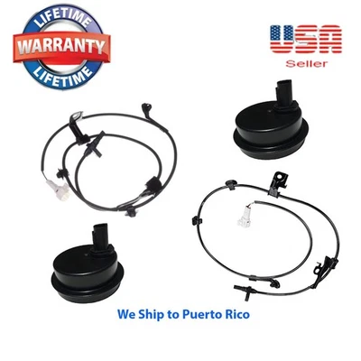 4 ABS Wheel Speed Sensor Rear Front R & L Fit:Toyota YARIS 09-11 &SCION XD 9-14 - Image 1 of 4