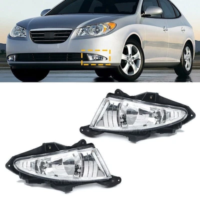 Pair DRL Fog Lights Daytime Running light For Hyundai Elantra 2007-2011 Foto 1 de 4