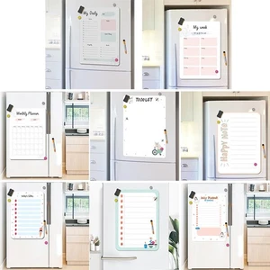 Magnet Board Sticker Calendar Family Fridge Large Magnetic Meal Weekly - Picture 1 of 21