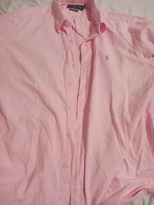 Pink Ralph Lauren Button Up Mens Xl - Picture 1 of 5