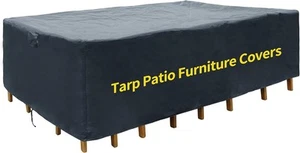 RAINDEWAY COVERS 84 inch Tarp Patio Furniture Covers 100 Waterproof Table - Picture 1 of 7