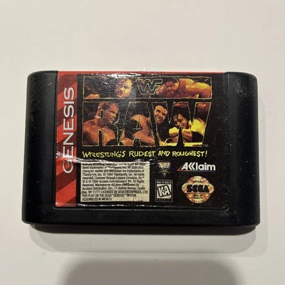 WWF Raw (Sega Genesis, 1994) - Image 1 of 3