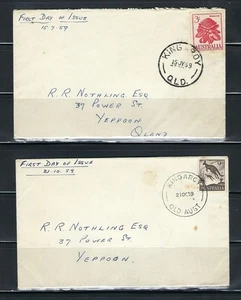 Australia First Day Covers (2), Scott Nos. 322 and 330, 1959 - Picture 1 of 2
