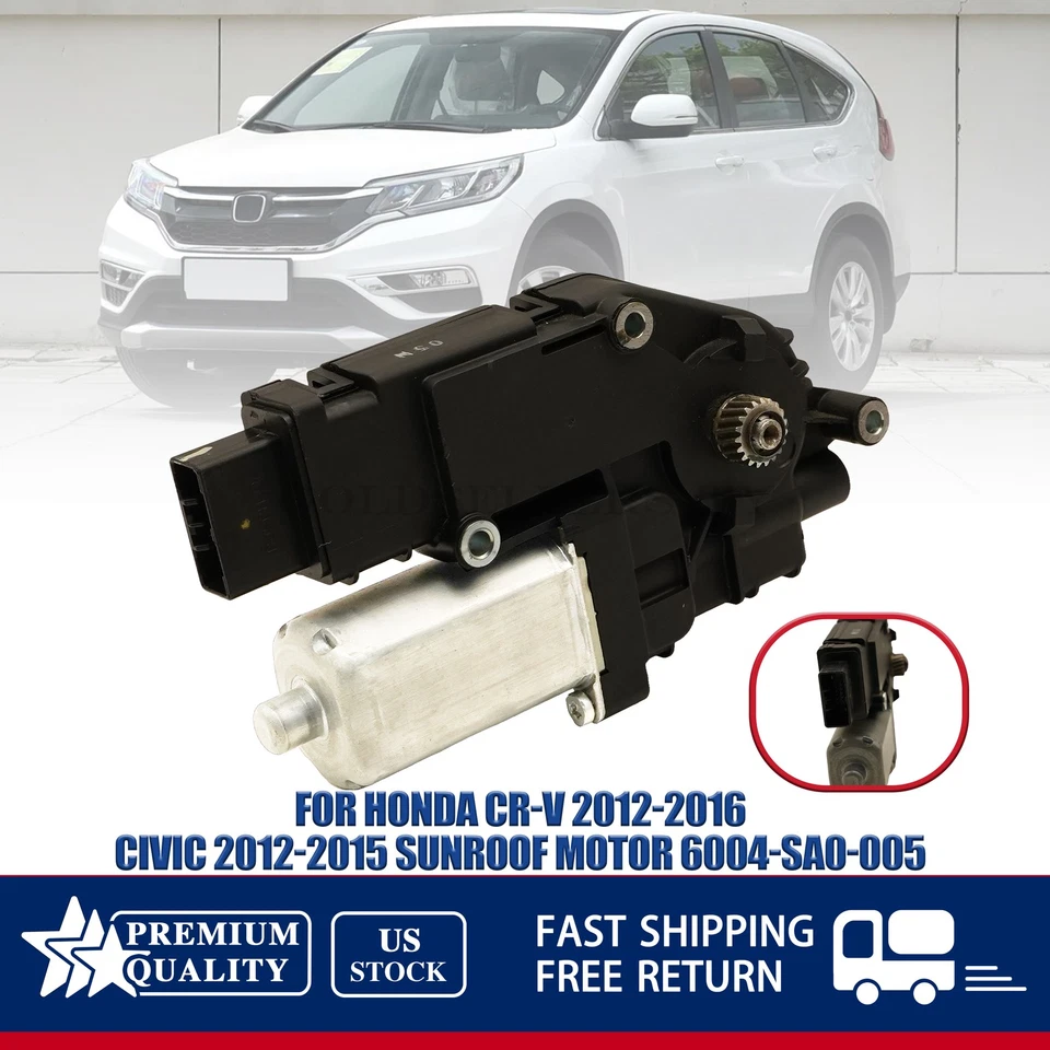 NEW Sunroof Motor 6004-SA0-005 For Honda CR-V 2012-2016 Civic 2012-2015 Foto 1 de 4