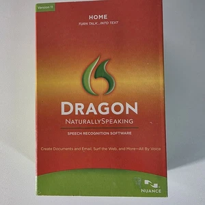Dragon Nuance Naturally Speaking Home Version 11 Complete with Handset/Mic - Picture 1 of 5
