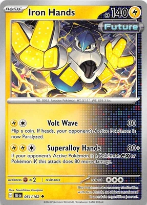 Iron Hands 061/162 SV05 Temporal Forces Pokemon 007711 - Image 1 of 2