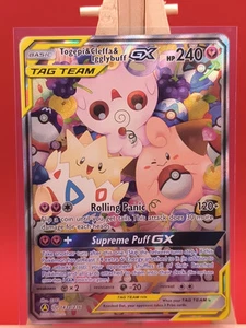 Tarjeta de Pokémon Togepi & Cleffa & Igglybuff Tag Team GX 143a/236 promoción artística completa NUEVA - Imagen 1 de 14