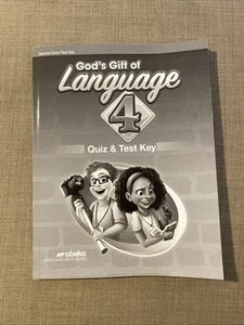 Abeka Grade 4, God's Gift of Language 4 Quiz and Test Key - Picture 1 of 7