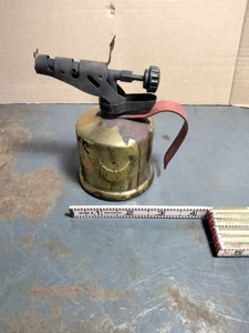 VINTAGE TURNER ALCOHOL BRASS TORCH TURNER BRASS WORKS SYCAMORE IL 3 1/2" DIA - Picture 1 of 8