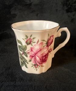 Vtg. Royal Grafton Fine Bone China Coffee Cup...Pink Peony...Rare!..England - Picture 1 of 5