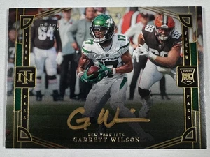 2022 Panini National Treasures GARRETT WILSON Rookie Field Pass Gold Auto /25 - Picture 1 of 4