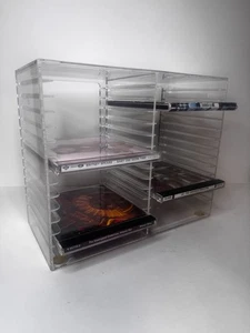 CD Organizer für 30 Hüllen | Stapelbare Klar Kunststoff Halter | Made in USA - Bild 1 von 4