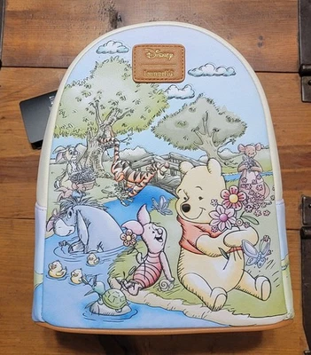 Mini mochila Loungefly Disney Winnie The Pooh escena de primavera Foto 1 de 2