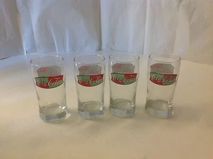 Coca Cola Red Green Label 4er Set 4 Gläser Saft Mint - Bild 1 von 3