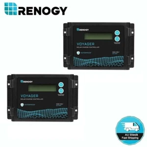 Renogy Waterproof 10A 20A Solar Charge Controller 12V 24V PWM Battery Regulator - Picture 1 of 13