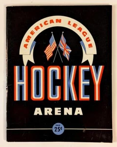 Cleveland Barons vs Indianapolis Capitals 1949 AHL Hockey Program - Bild 1 von 1