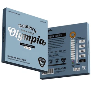 Olympia Artisan 11-47 Acoustic Guitar Strings Silk & Steel | Phosphor Bronze - Picture 1 of 4