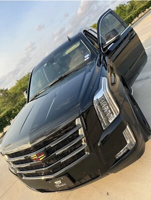 Cadillac Escalade Grill & Hood Trim 2015i-2020 Black Out OEM piezas de fábrica Foto 1 de 4