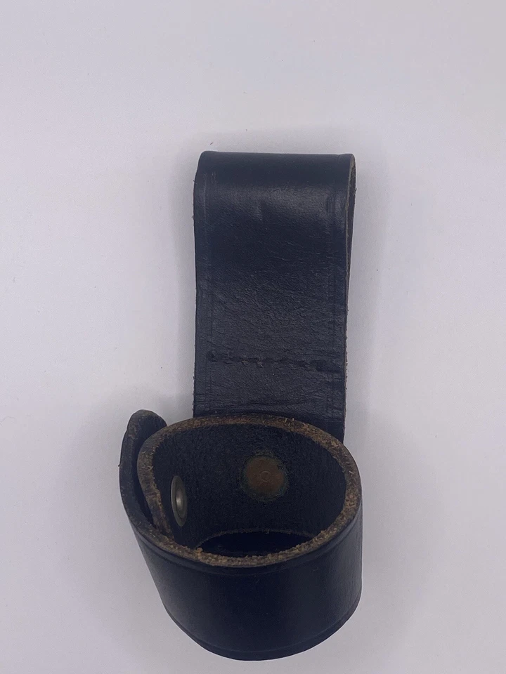Vintage Black Smith and Wesson 100% Leather Belt Flashlight Holder With Snap  — 第 1/4 张图片