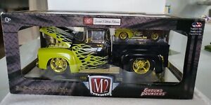 M2 MACHINES 1956 FORD-100 GROUND POUNDERS Walmart Exclusive Green 1/24 & 1/64