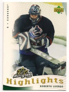 Roberto Luongo 07-08 Upper Deck 1 All-Star Game Highlights - Picture 1 of 1