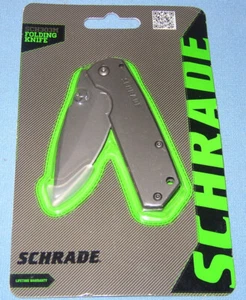 Schrade SCH303M Titanium Mini Framelock EDC Drop Point Folding Pocket Knife NEW - Picture 1 of 5