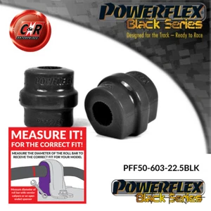 Boccole ARB anteriori nere Powerflex 22,5 mm per Citroen DS4 (10on) PFF50-603-22,5BLK - Foto 1 di 11