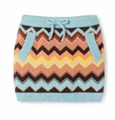 Missoni Girls Multi-Color Chevron Sweater Skirt Size SMALL Knit - Image 1 of 2
