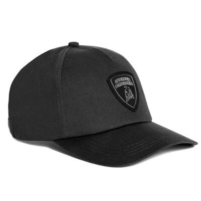 GENUINE Lamborghini Black Shield Logo Cap Black - Image 1 of 4