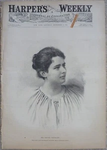 1892 Harper's Weekly Journal Magazine September 3, Buffalo Bill, Frost Print - Picture 1 of 8