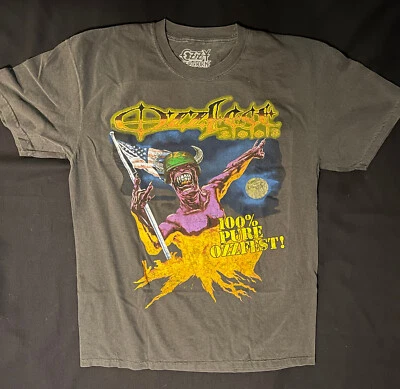 CAMISA OZZFEST OZZY OSBOURNE AUTÉNTICA 2003 CULTURE KINGS GIRA CARBÓN COMO NUEVA LG Foto 1 de 2