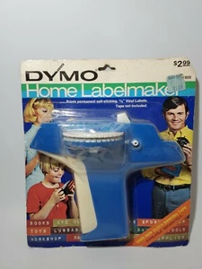 1971 VINTAGE HOME DYMO TAPE TOOL LABEL GUN LABELER BLUE RARE NEW - Picture 1 of 9