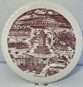 Vintage Vernon Kilns Miami Florida & West Palm Beach 10.5” Plate - Picture 1 of 12