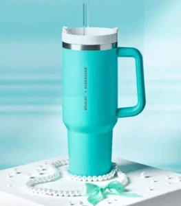 Starbucks x Stanley Philippinen 2023 Tiffanyblau 40oz SS Becher US-Verkäufer - Bild 1 von 1